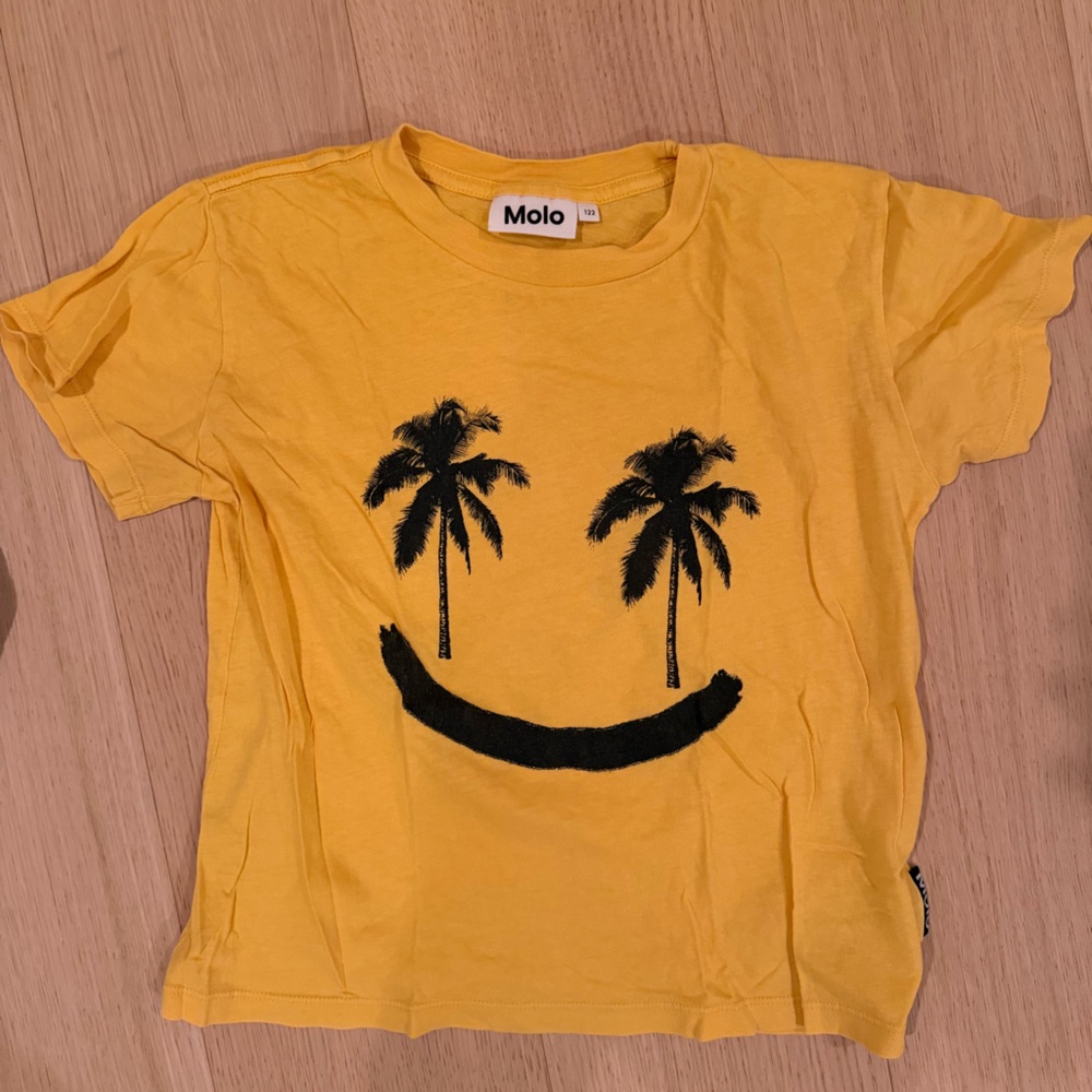 Molo Sunny Yellow Tee with Palm Design